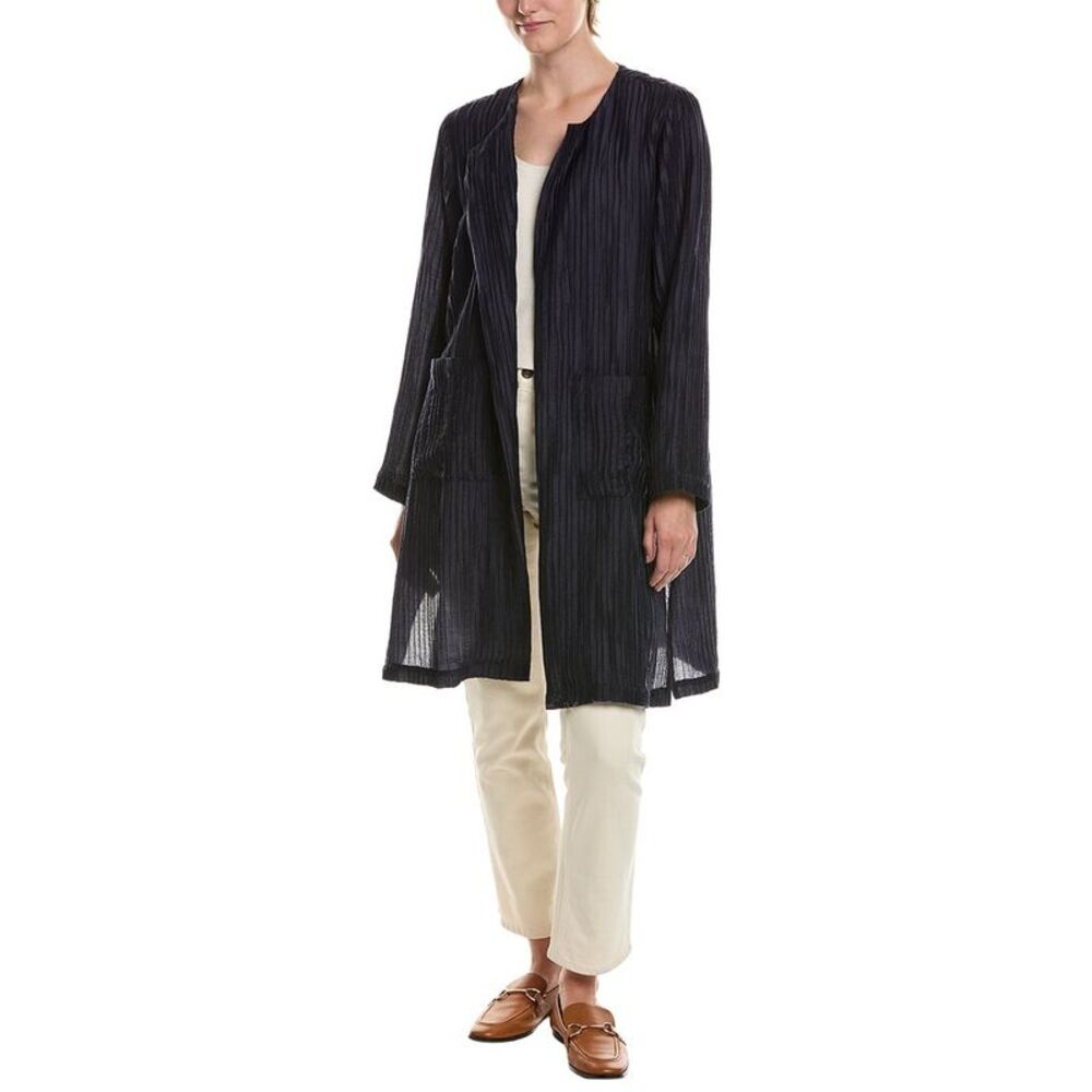Eileen Fisher Womens  Petite Round Neck Jacket